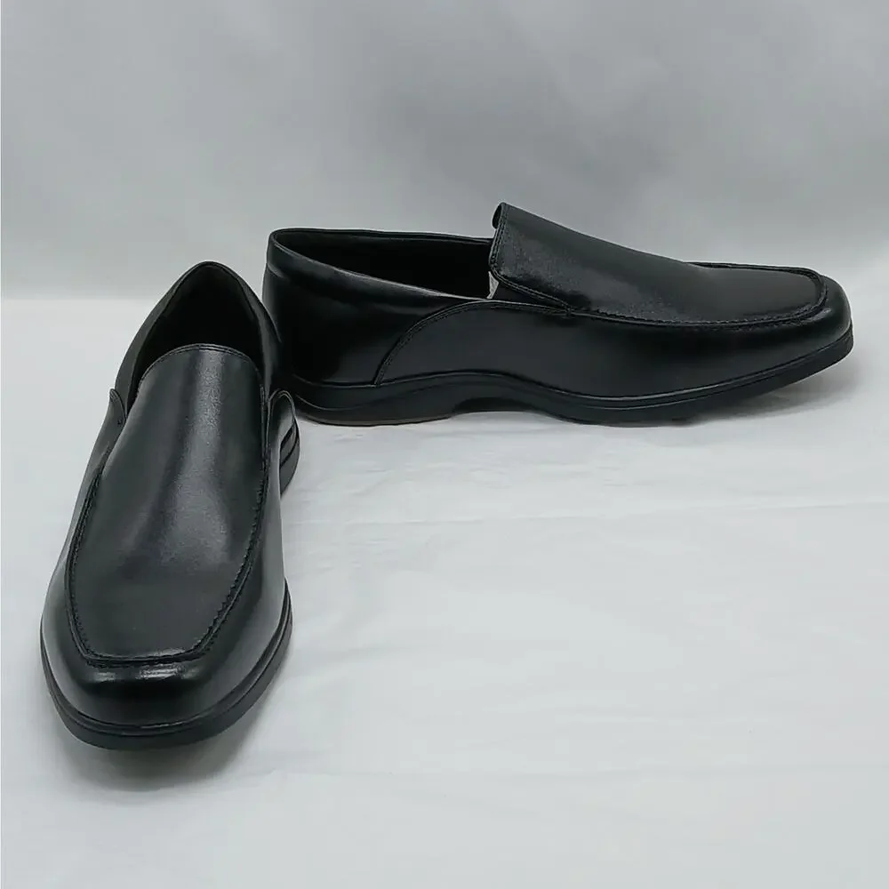 Giorgio Brutini Abrams Mens Dress Shoes 9.5 Black Leather Slip On Memory Foam - Picture 2 of 11